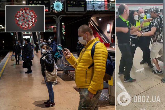 В Испании охранники метро избили людей за отказ надевать маску