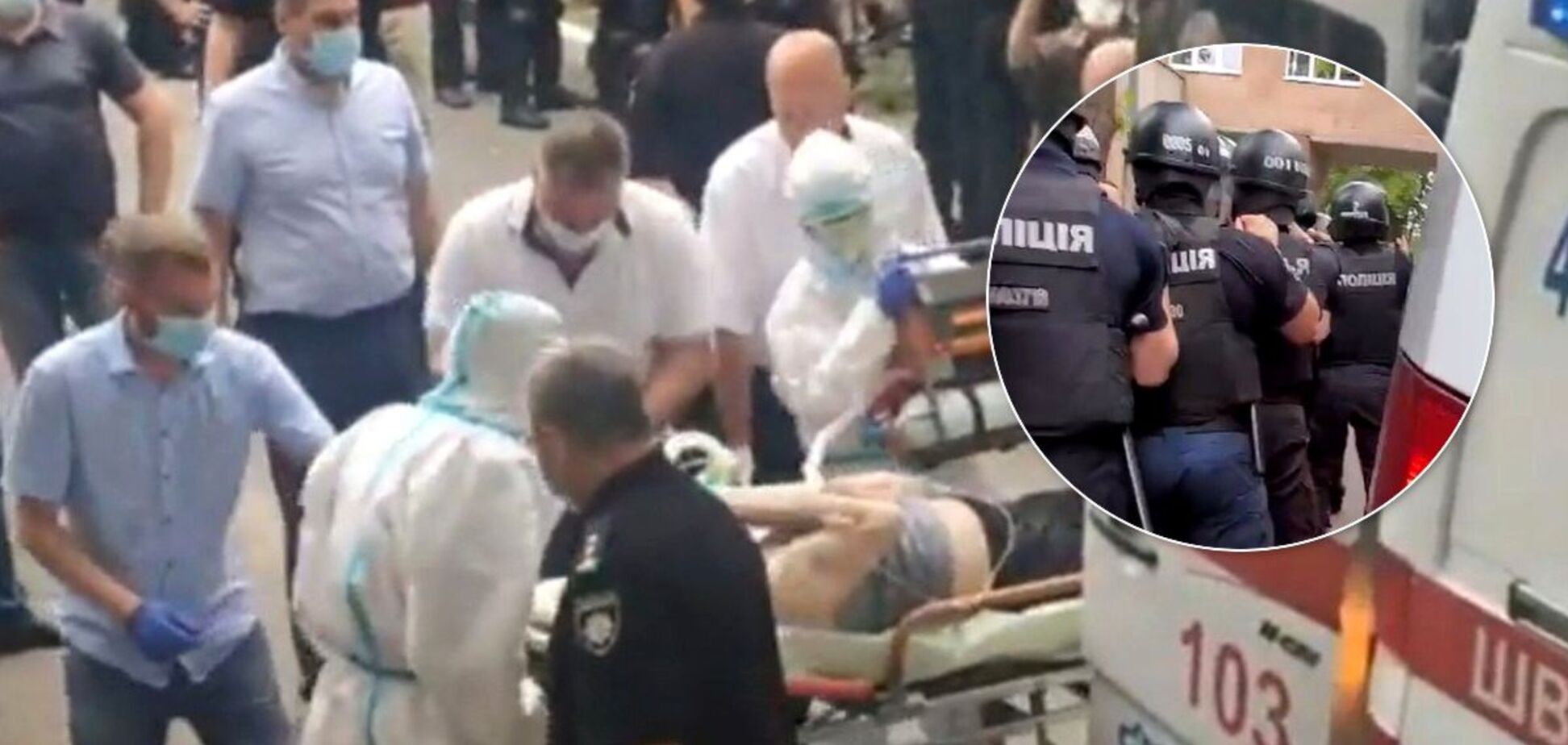 Протест у Харкові біля обласної лікарні 'чорнобильців'