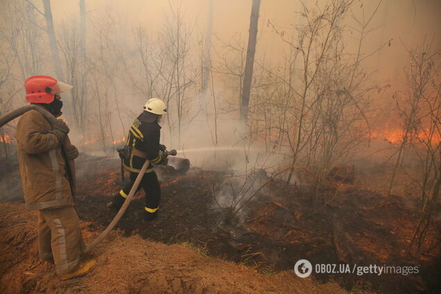 Спасатели локализовали пожар в зоне отчуждения ЧАЭС