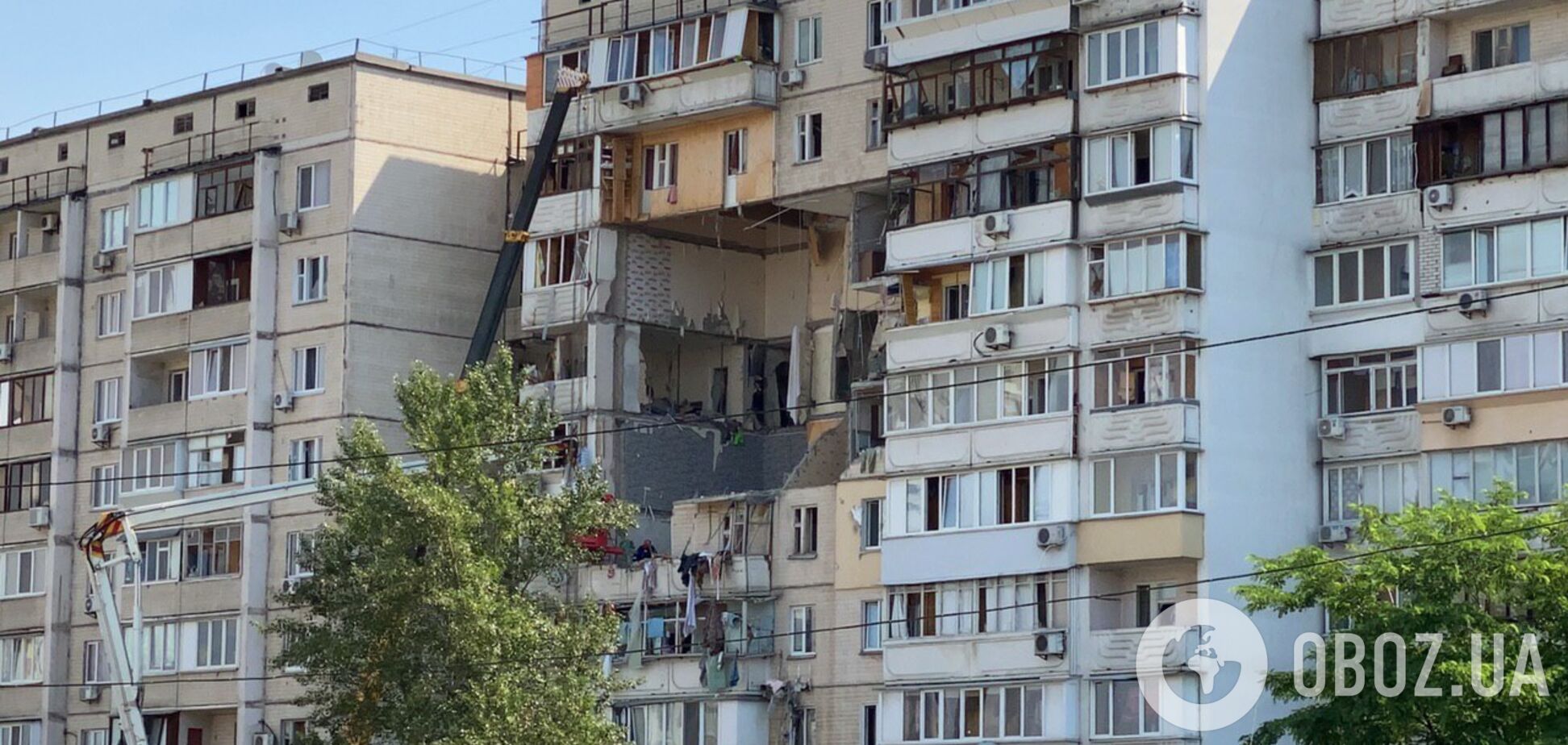 В Киеве произошел взрыв в жилом доме