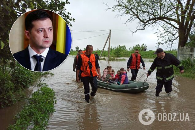 Зеленский распорядился направить помощь пострадавшим от наводнений украинцам