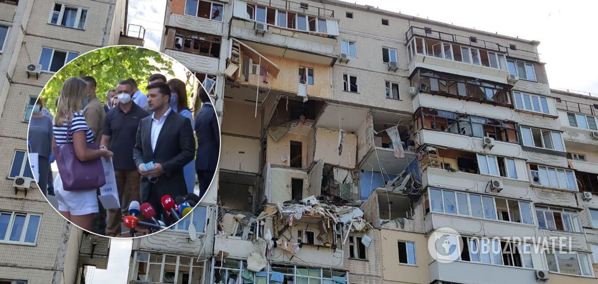 Зеленский передал 12 квартир пострадавшим от взрыва на Позняках