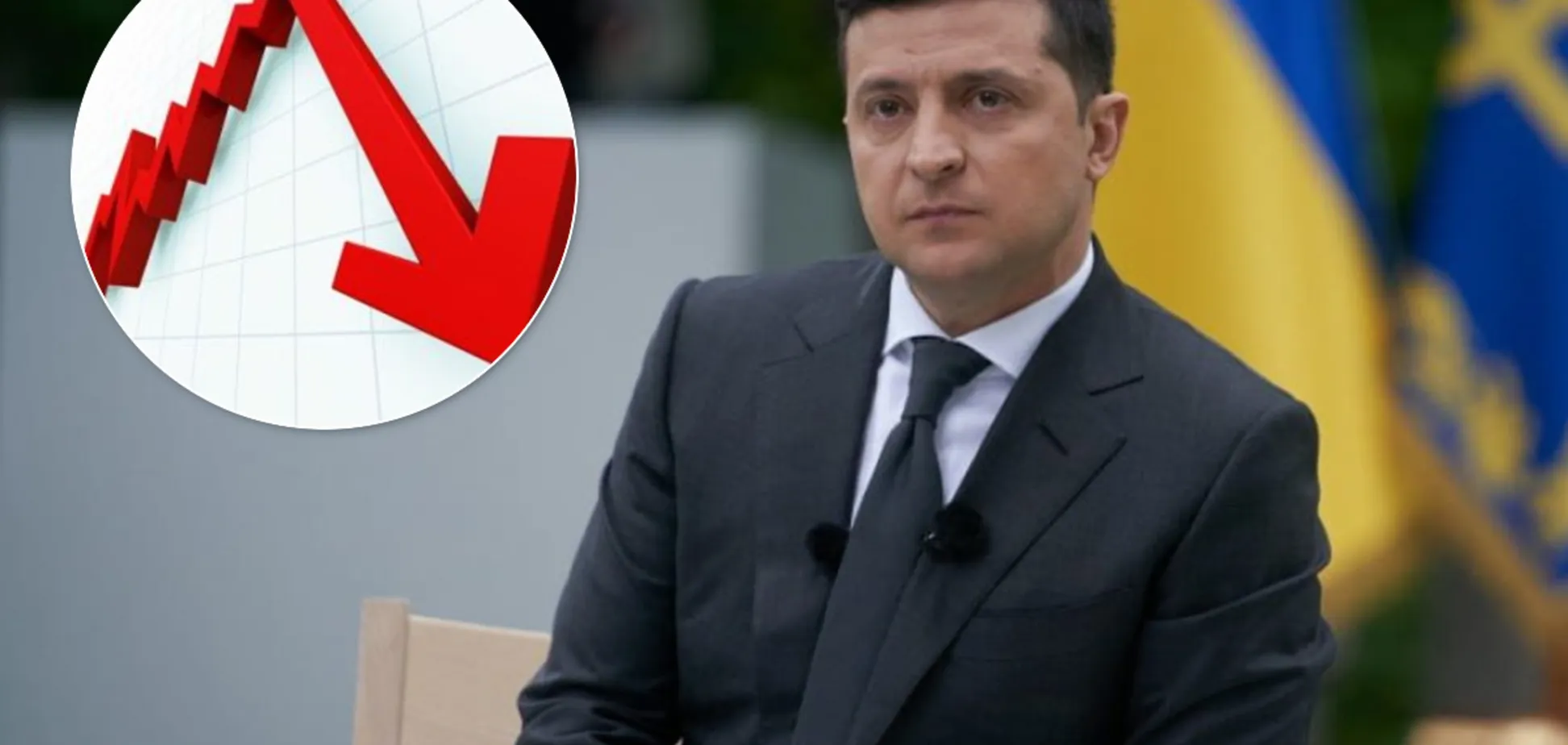 Рейтинг Владимира Зеленского за 9 месяцев упал более чем в 2 раза