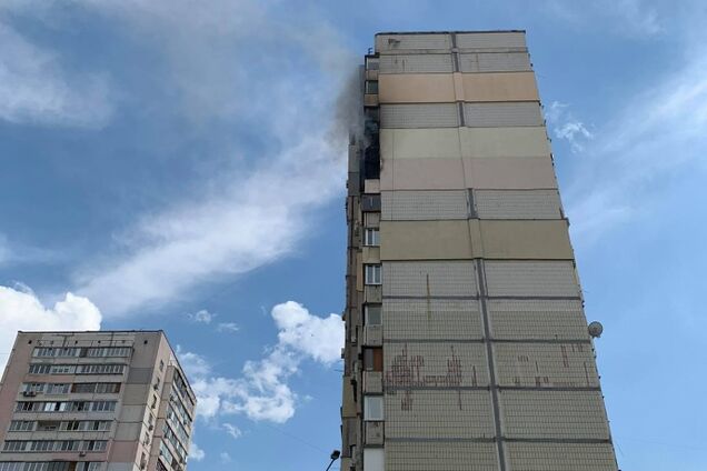 Пожар в доме на Крушельницкой