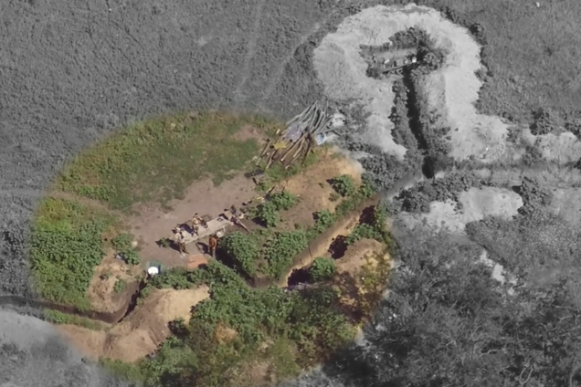 Террористы и их позиции попали на камеры коптеров ВСУ