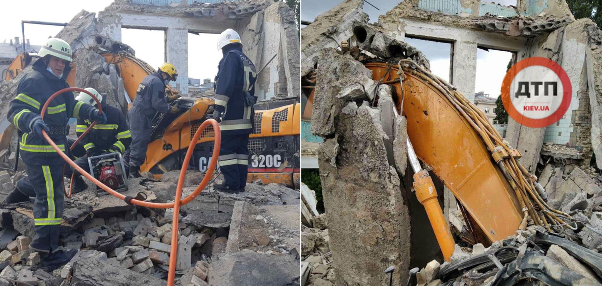 В Киеве мужчину убило бетонной плитой