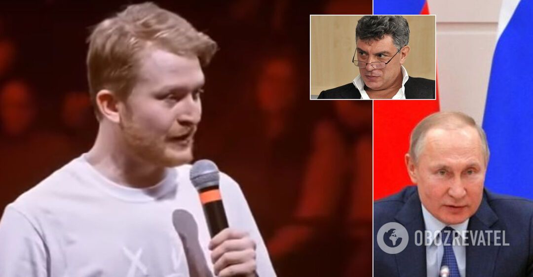 Комик из России припомнил слова Пескова о 'печени протестующих' и убийство Немцова