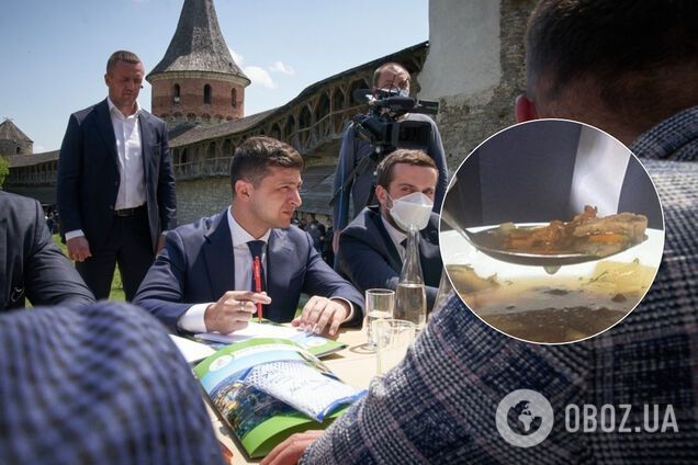 Зеленський похизувався грибною юшкою в Кам’янці-Подільському. Фото