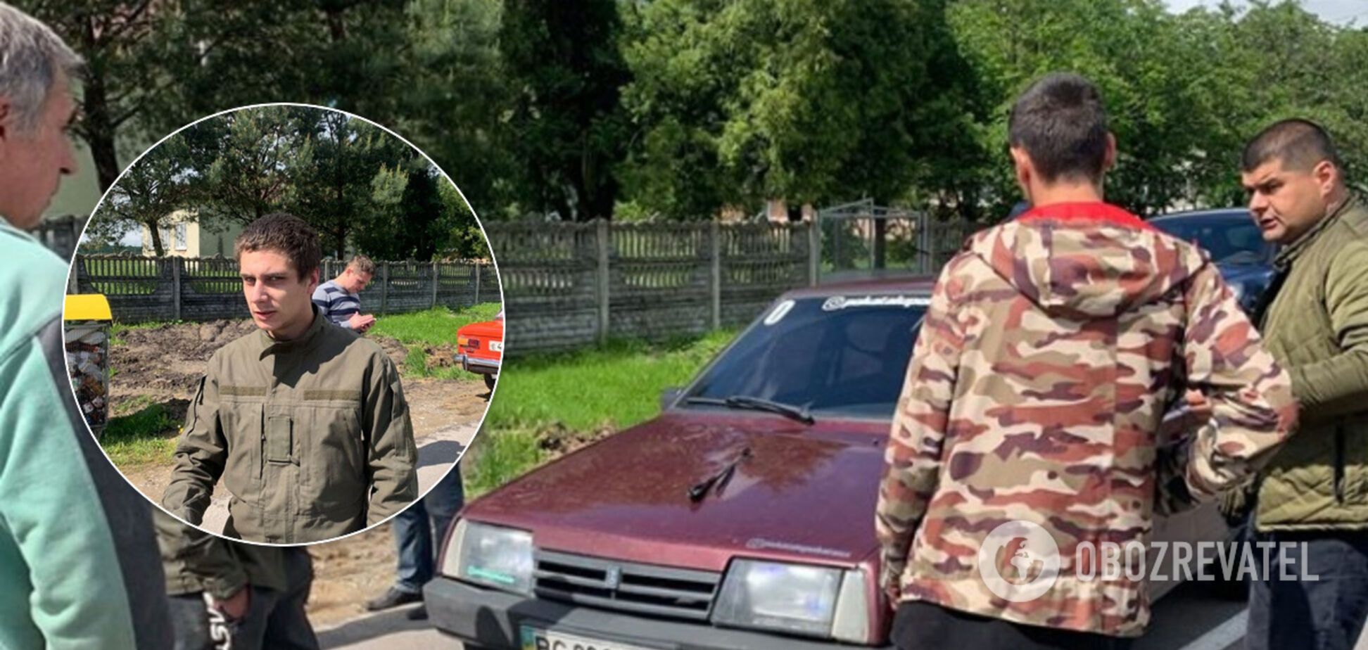 На Львовщине сельский голова 'подрался' с экс-нацгвардейцем. Видео