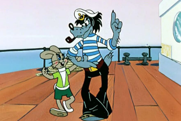 Кадр мультфильма 'Ну, погоди!'