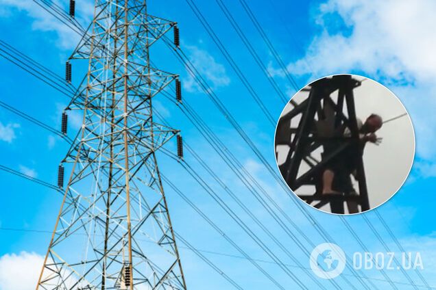 В Мироновке пьяный парень вылез на вышку
