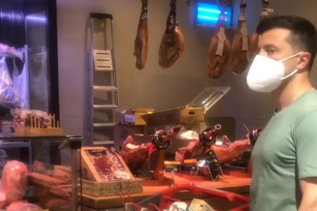 Зеленського помітили в супермаркеті Києва. Фото