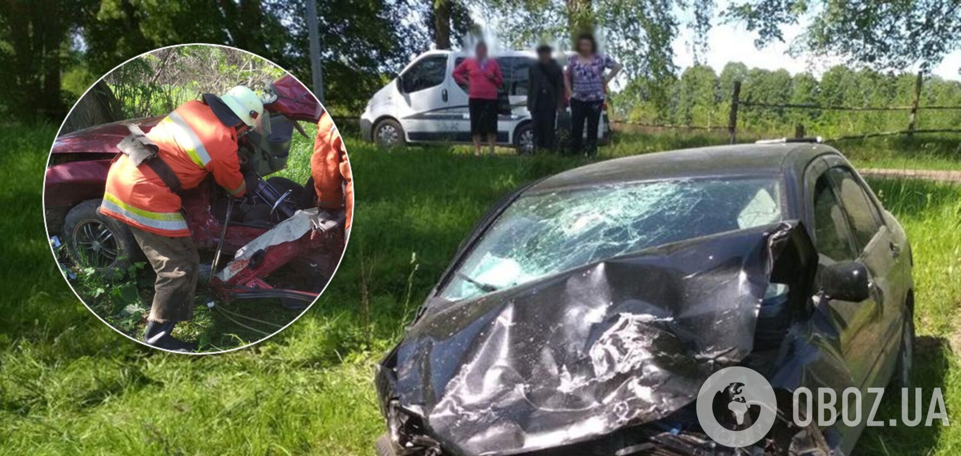 На Житомирщине в жестком ДТП погибли трое взрослых и младенец. Фото с места аварии