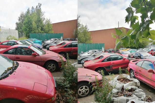 Два десятка спортивных Toyota гниют под открытым небом