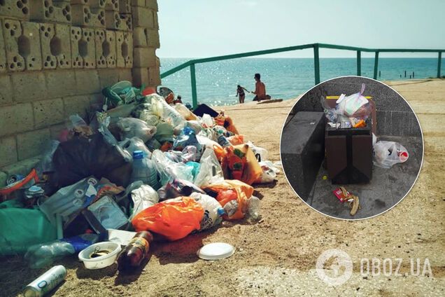 На пляжах Криму сміття і антисанітарія: з'явилися показові фото