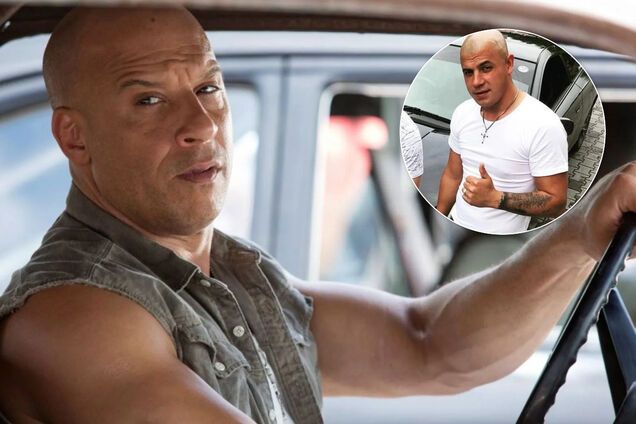 Він Дізель і його російський двійник (колаж)