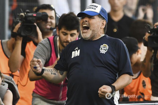 Дієго Марадона в якості тренера 'Хімнасія' з Ла-Плати