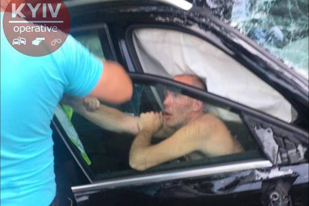 Вероятный виновник ДТП на Обуховской трассе