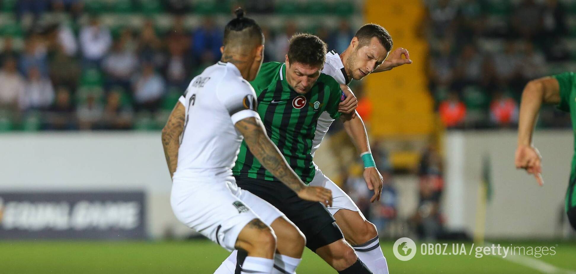 Євген Селезньов в матчі чемпіонату Туреччини