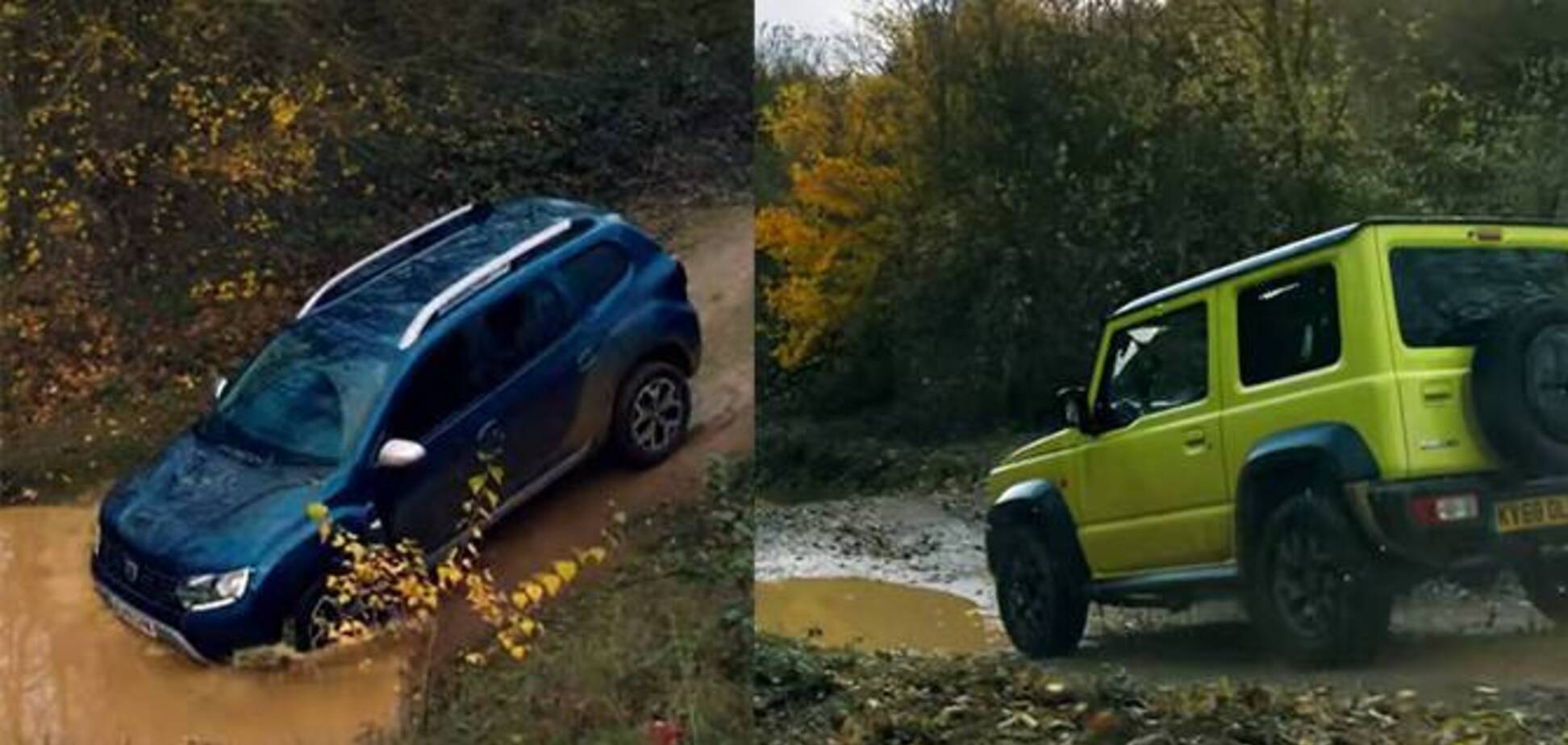 Що швидше на бездоріжжі: Renault Duster проти Suzuki Jimny