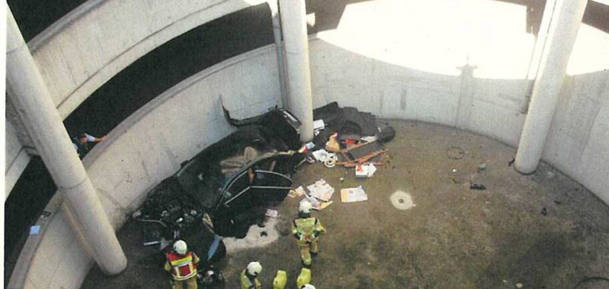 BMW упала с высоты 16 метров: что с ней стало