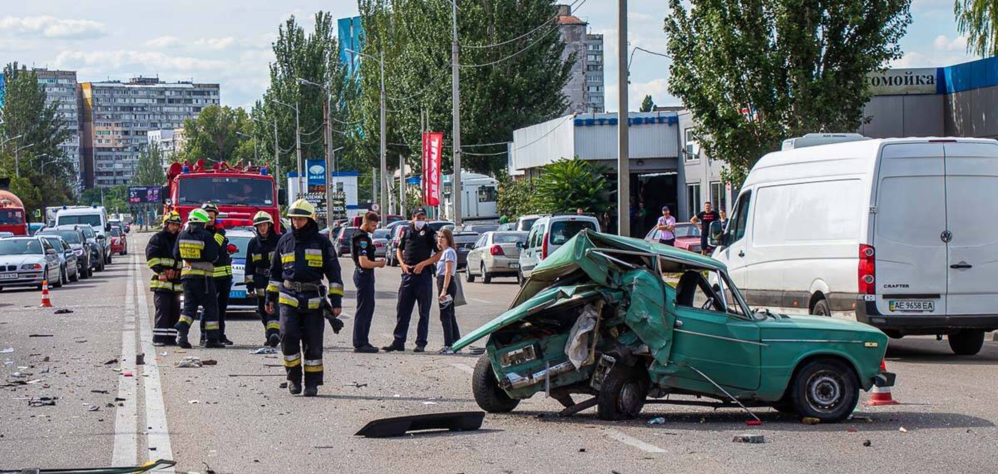 В Днепре случилось серьезное ДТП: госпитализированы ребенок и мужчина
