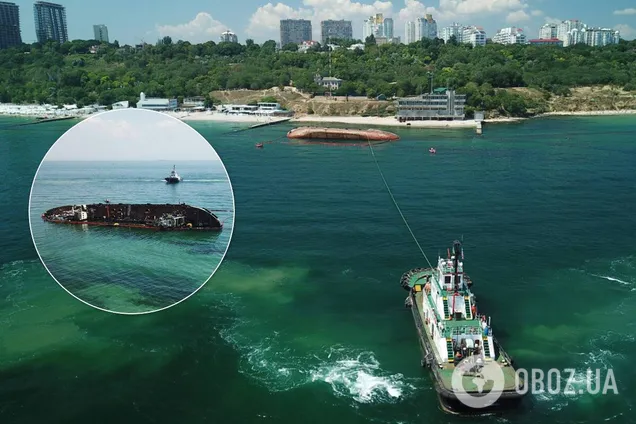 У одного из буксиров, тянувшего танкер Delfi, порвался канат