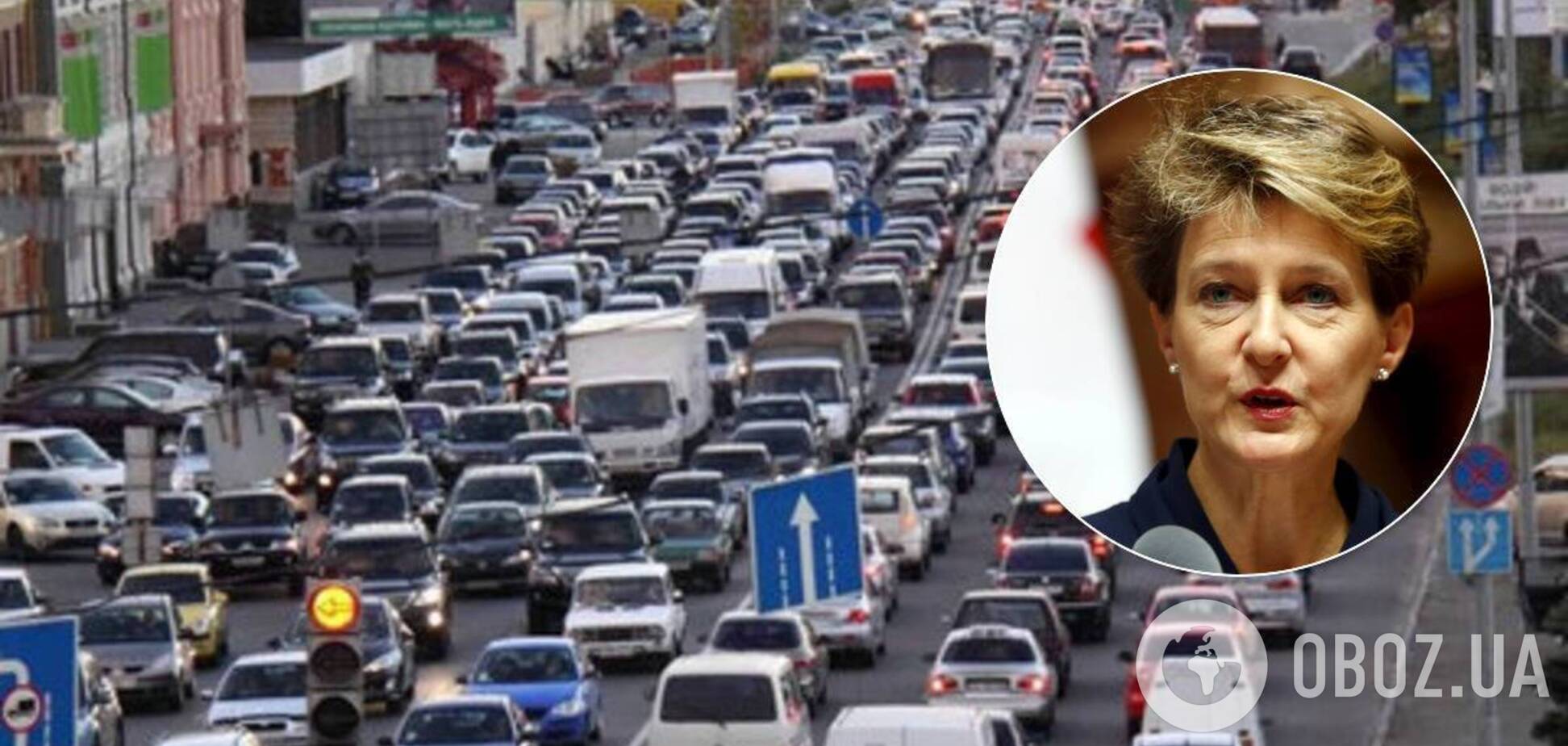 В Киеве ограничат движение на 4 дня из-за визита президента Швейцарии