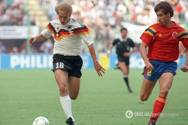 Андрес Эскобар на ЧМ-1990 против сборной Германии