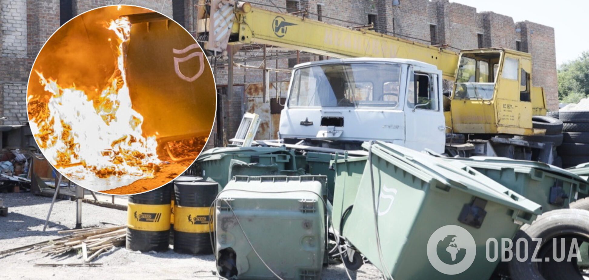 В Днепре вандалы уничтожили 3 тысячи мусорных баков