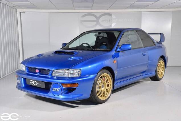 Знамениту Subaru Impreza 22B STi продають в ідеальному стані. Фото: appreciating-classics.com