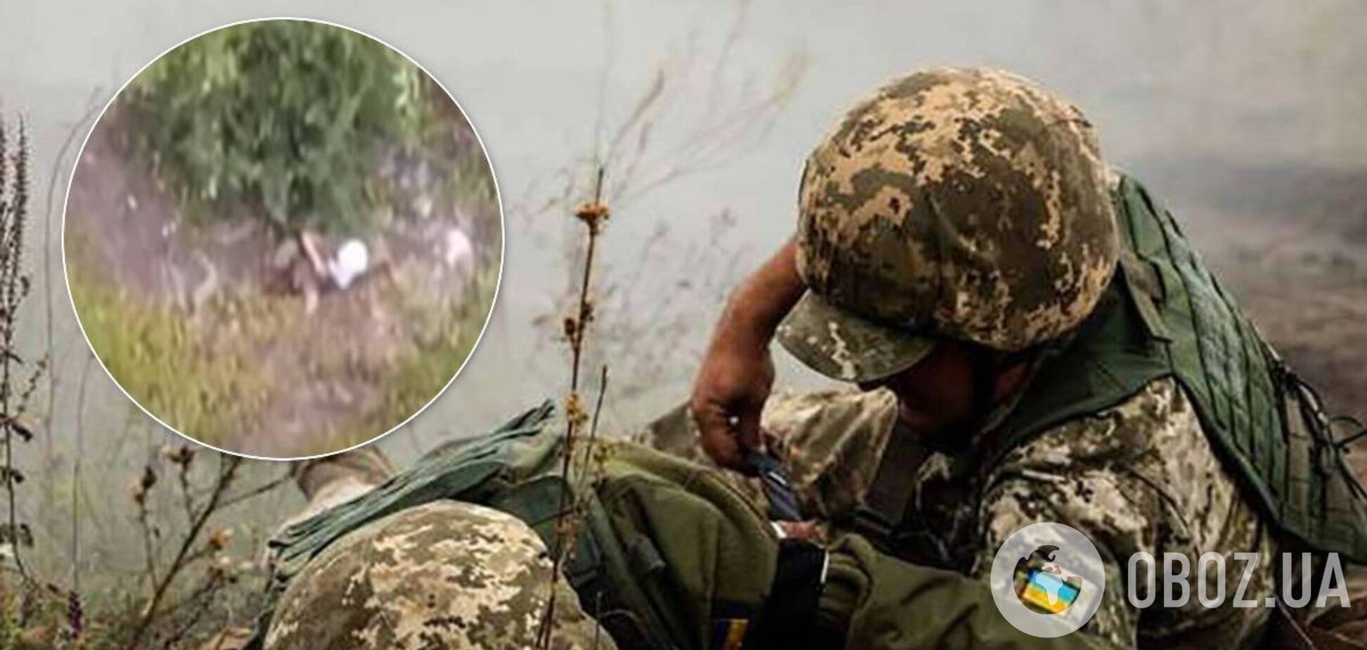 Появилось видео с раненым бойцом ВСУ из эвакуационной группы