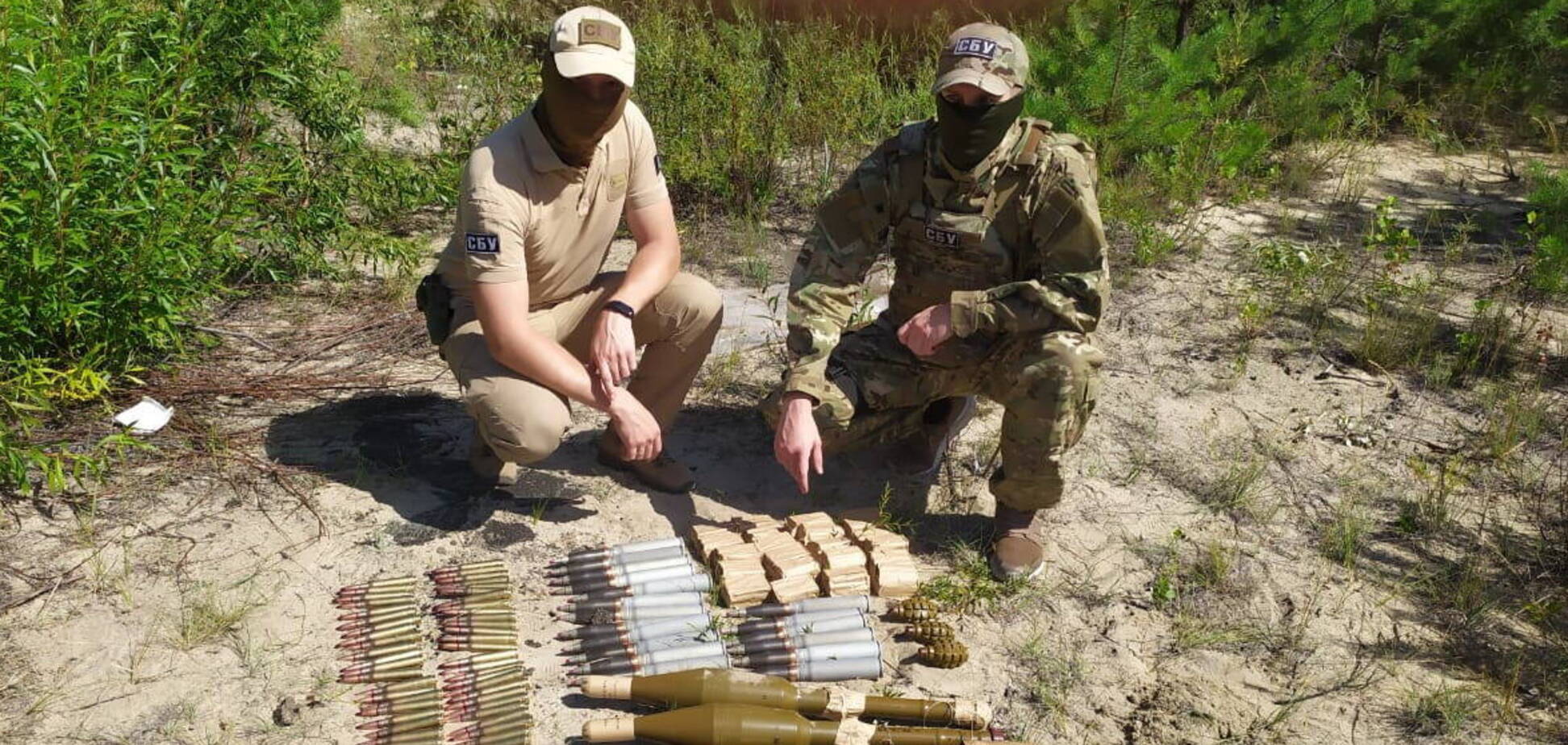 СБУ обнаружила арсенал оружия боевиков