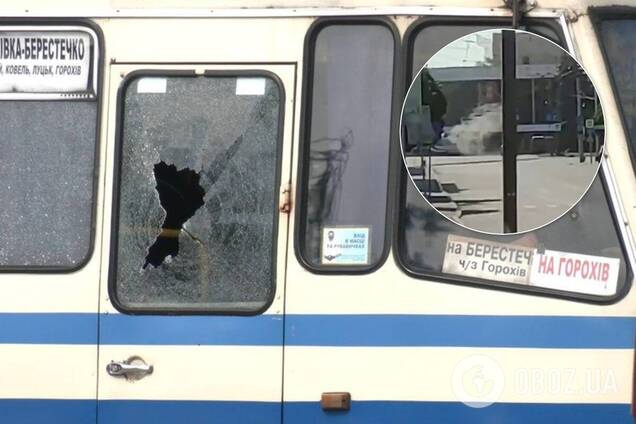 Чоловік, що захопив автобус у Луцьку, намагався збити безпілотник