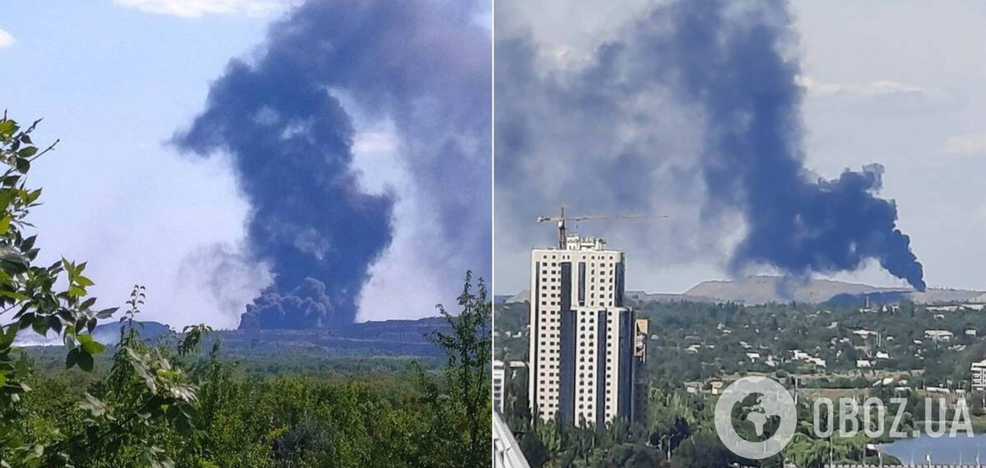 Біля окупованого Донецька спалахнула масштабна пожежа