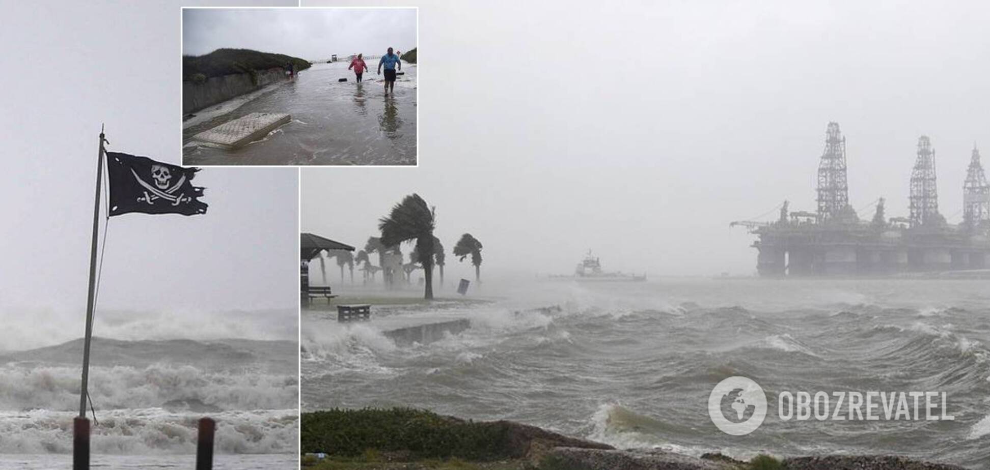 Ураган 'Ханна' обрушился на Техас