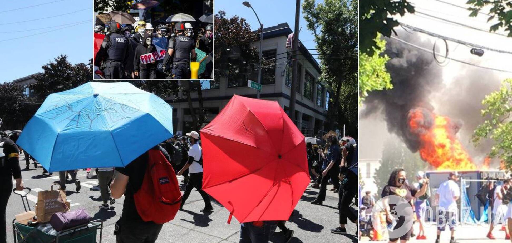 В Сиэтле полиция назвала акцию бунтом