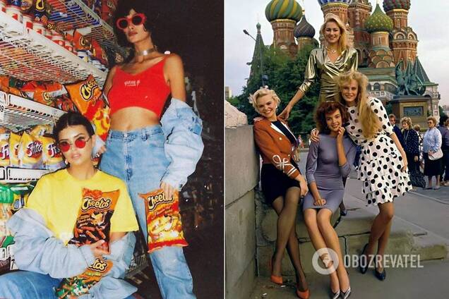 Девушки в США и в СССР в 80-х годах