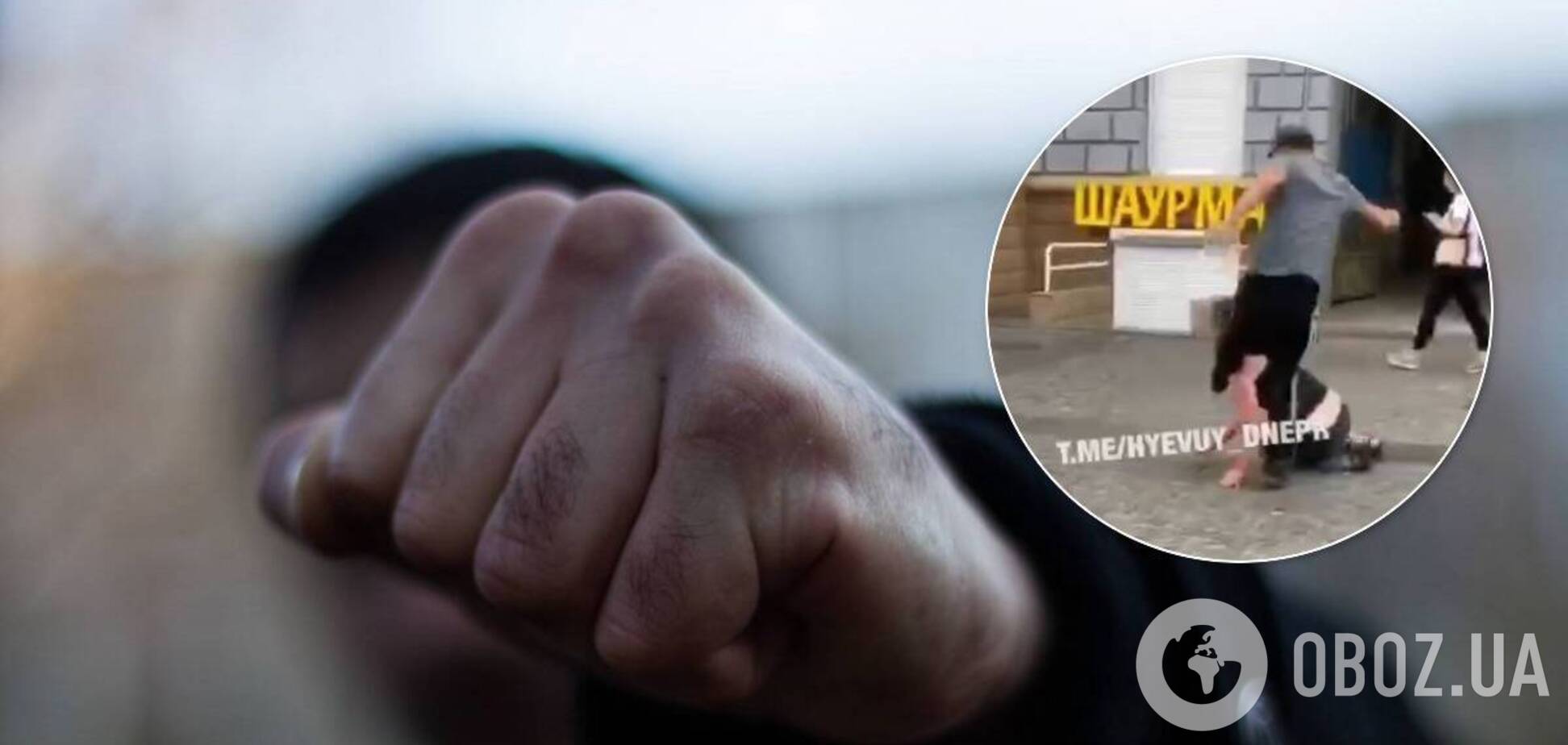 В центре Днепра мужчина жестоко избил девушку. Видео 18+