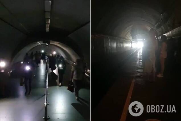 У Києві через блекаут метро з пасажирами занурилося у пітьму