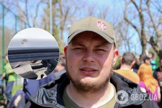 Одеський активіст заявив про замах на нього та показав сліди стрільби