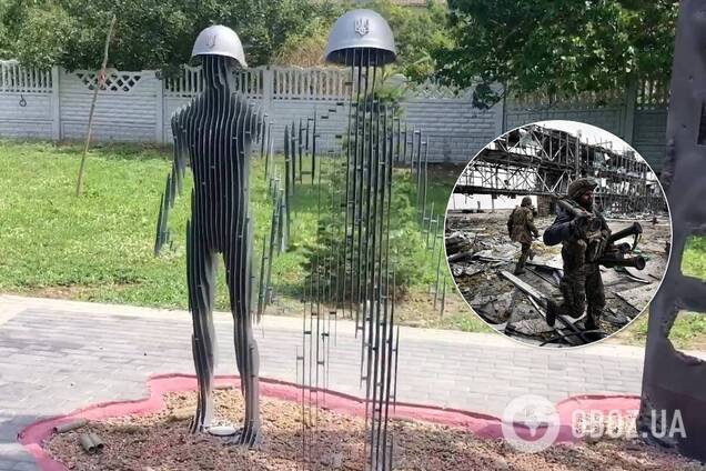 Українців вразив пам'ятник кіборгам, що 'зникає'. Відео