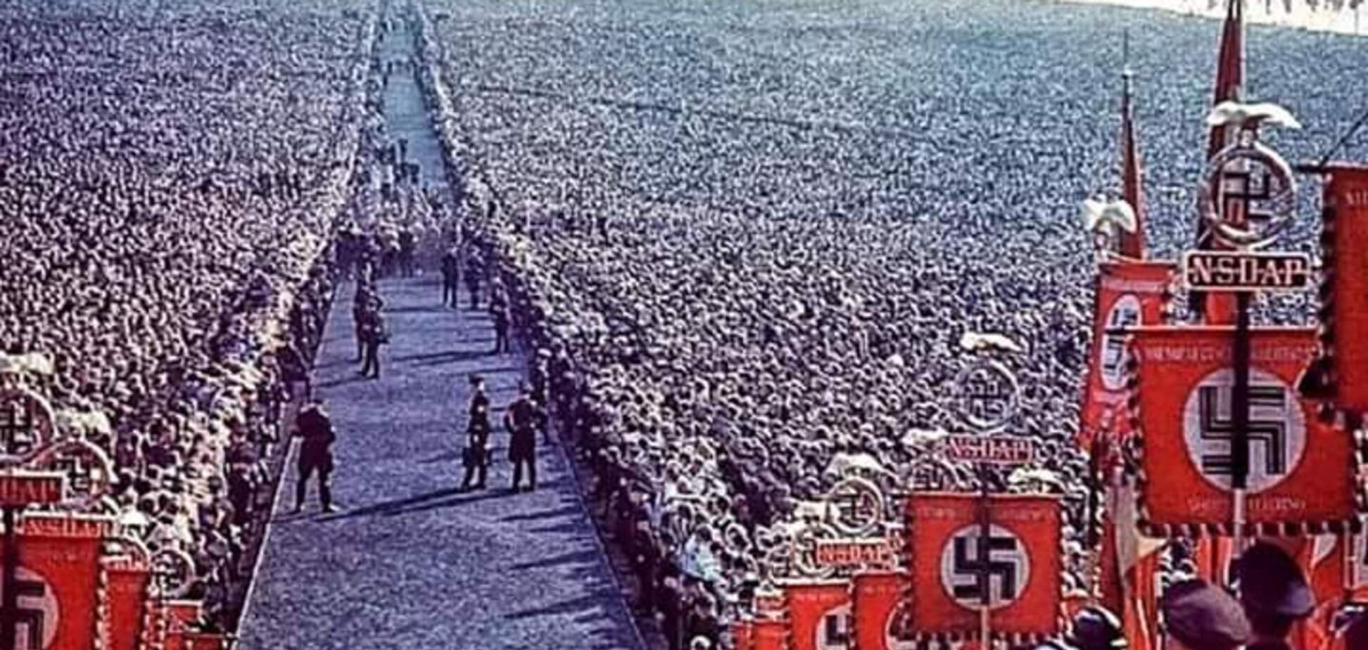 Митинг в поддержку Гитлера в Германии, 1937 год