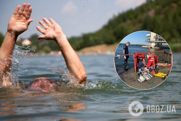 В Днепре мужчина сорвался в реку и едва не утонул: его спасли патрульные. Видео