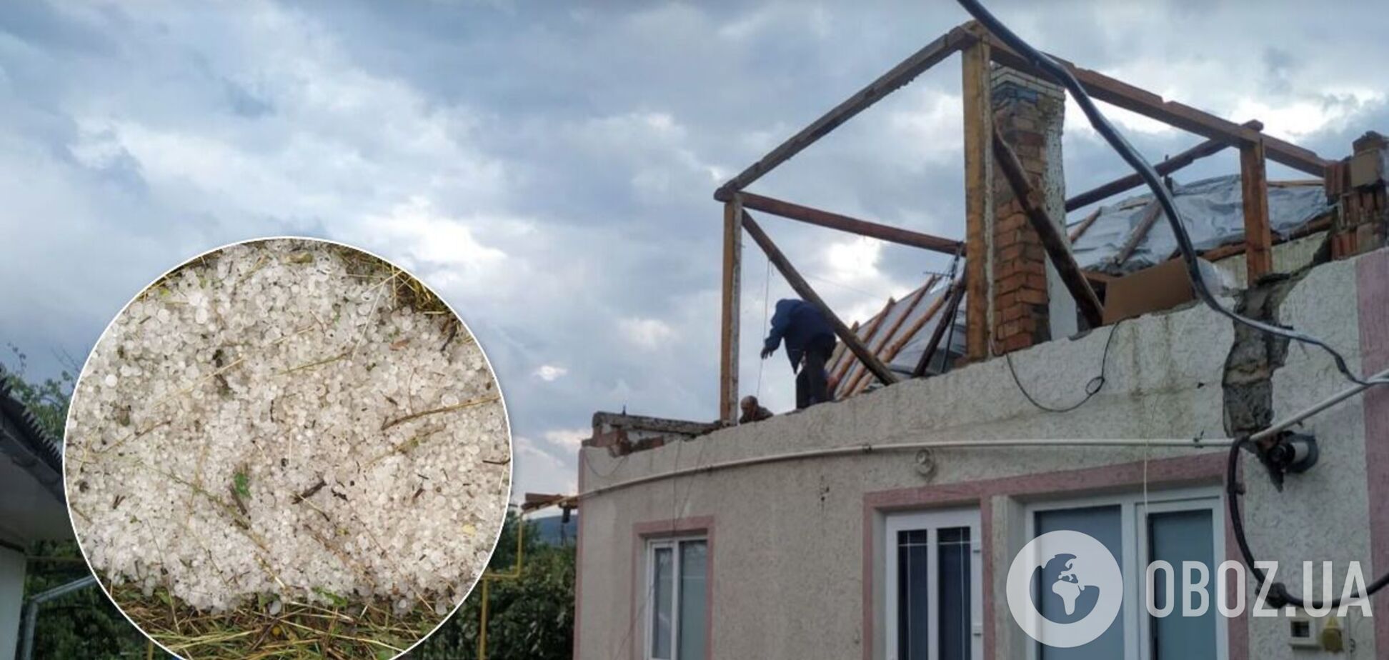 Ураган на Буковине сорвал крыши и валил деревья