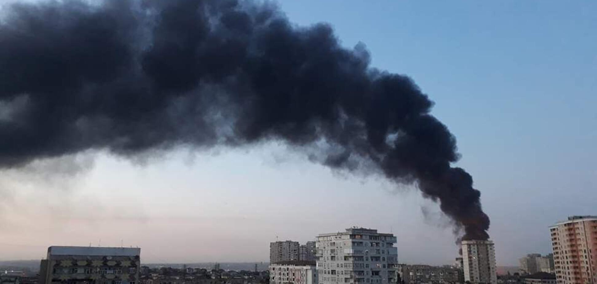 Пожежа на фабриці в Баку