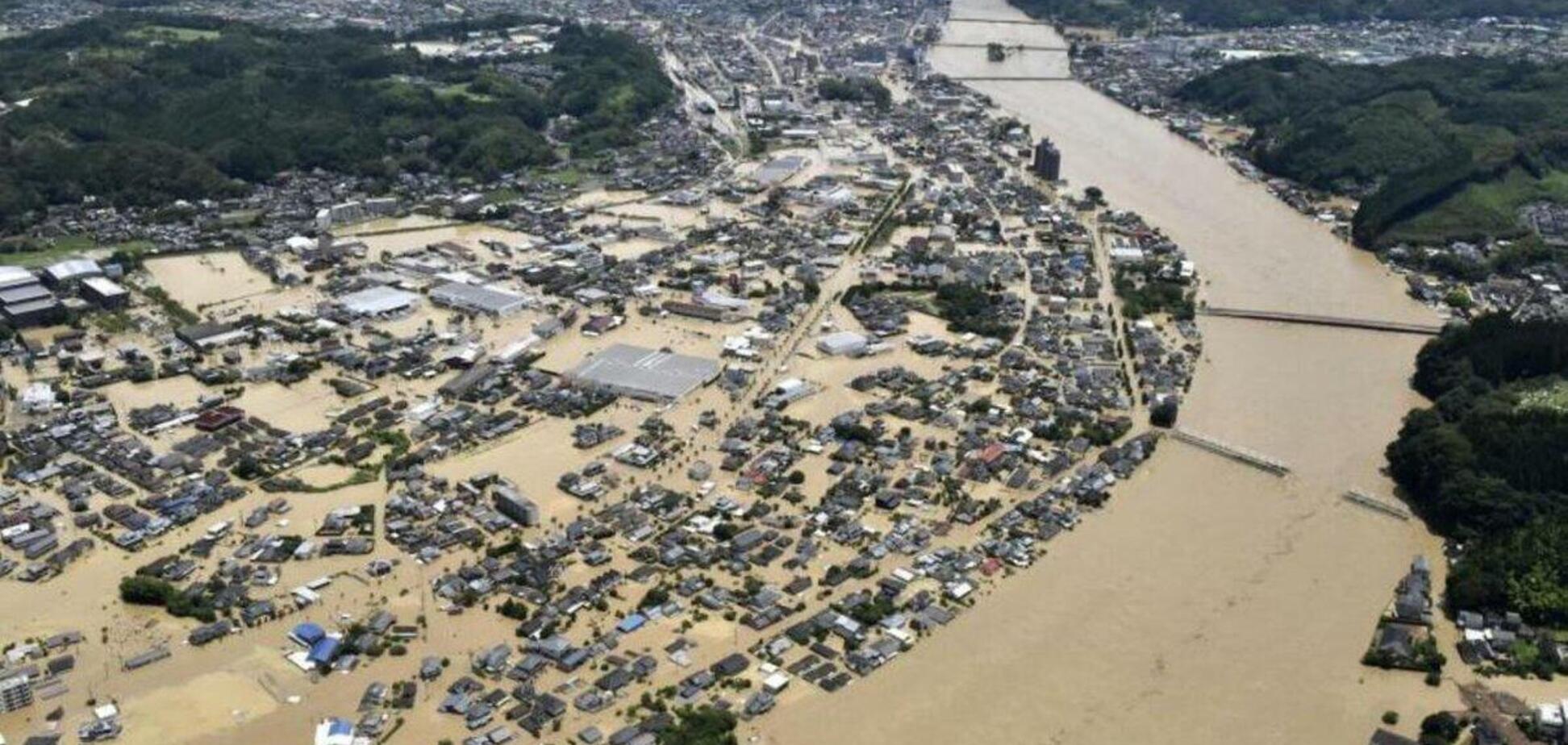 Последствия наводнений в Японии