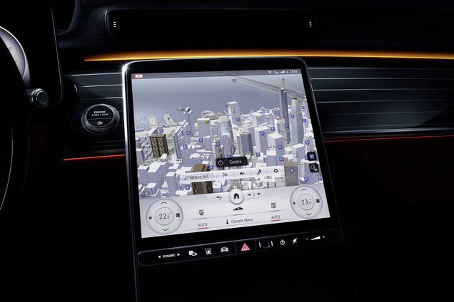 Космолет: Mercedes-Benz показал интерьер MBUX нового S-Class
