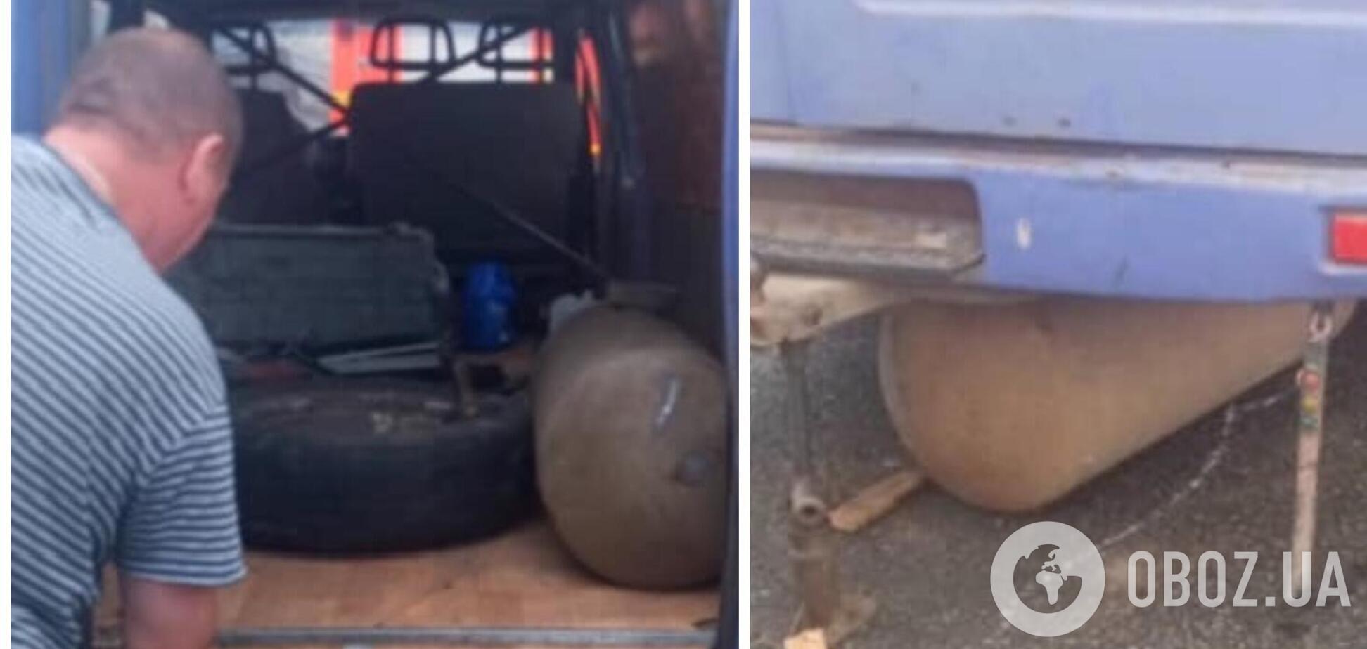 У Києві у машини просто на ходу відпав балон ГБО