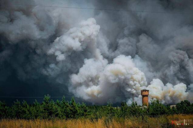 Лісові пожежі на Луганщині